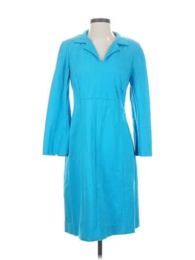 Pre-owned Nina Mclemore Casual Dress In Teal