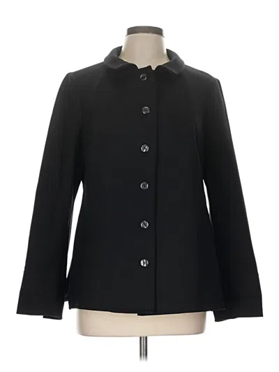 Pre-owned Nina Mclemore Coat In Black