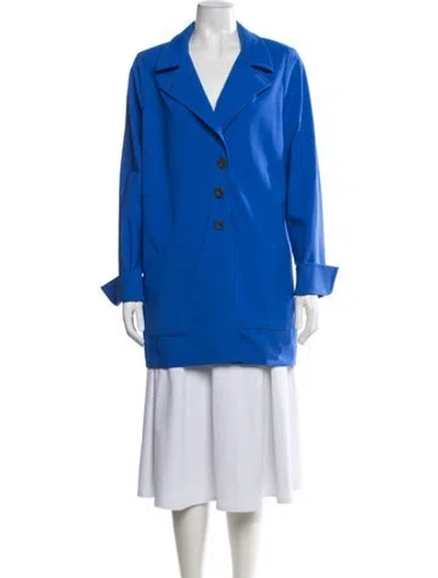 Pre-owned Nina Mclemore Coat In Blue