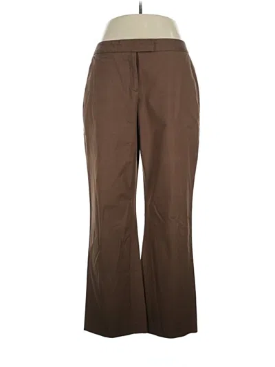 Pre-owned Nina Mclemore Dress Pants In Brown