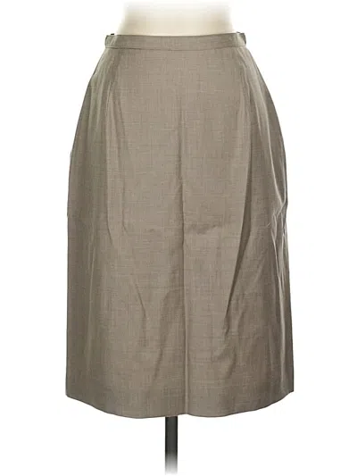 Pre-owned Nina Mclemore Formal Skirt In Gray
