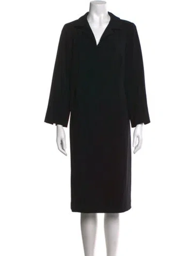 Pre-owned Nina Mclemore Knee-length Dress In Black