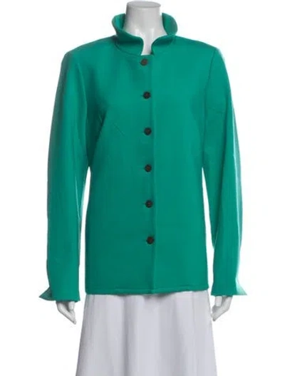 Pre-owned Nina Mclemore Nylon Jacket In Green