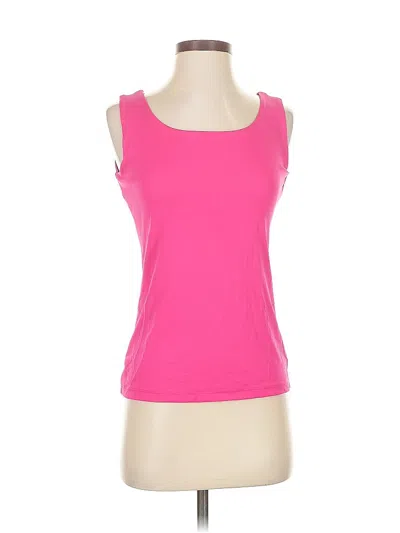 Pre-owned Nina Mclemore Tank Top Pink Strapless Neckline Tops