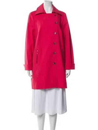 Pre-owned Nina Mclemore Trench Coat In Pink