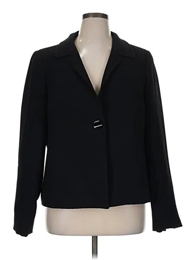 Pre-owned Nina Mclemore Wool Blazer Jacket In Black