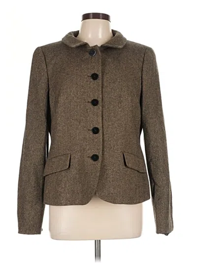Pre-owned Nina Mclemore Wool Coat In Brown