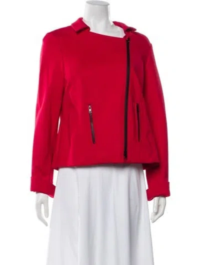 Pre-owned Nina Mclemore Wool Evening Jacket In Red