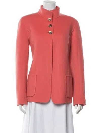 Pre-owned Nina Mclemore Wool Jacket In Orange