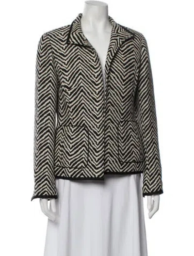 Pre-owned Nina Mclemore Wool Patterned Jacket In Multicolor