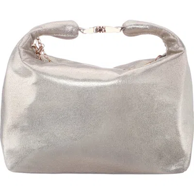 Nina Metallic Hobo Bag In Red