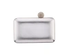 NINA METALLIC MINAUDIERE HANDBAG WITH CRYSTAL CLASP