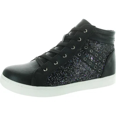 Nina Michaela Womens Zipper Faux Leather Casual And Fashion Sneakers In Multi