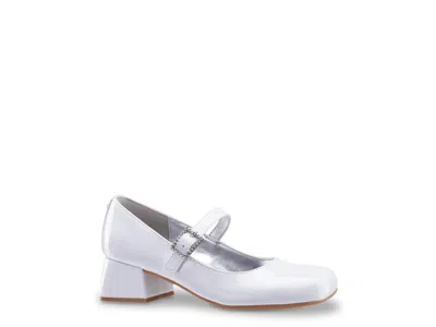 Nina Mila Mary Jane Pump Kids' In White Patent