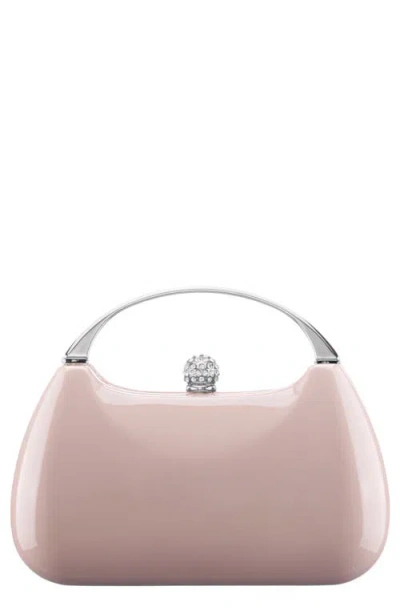 Nina Minaudière Top Handle Bag In Beige