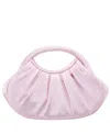 Nina Mini Moon With Cut Out Handle Satchel Bag In Icy Pink