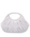Nina Mini Moon With Cut Out Handle Satchel Bag In Ivory