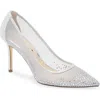 Nina Nalia Pointed Toe Pump In Silver