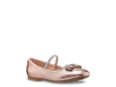 Nina Nami Mary Jane Flat Kids' In Rose Gold Metallic