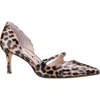 Nina Nashly Pointed Toe Cap Toe Mary Jane Pump In Brown