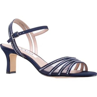 Nina Nathyn Crystal Embellished Sandal In Blue