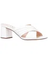 Nina Nayely Womens Satin Criss-cross Heels In White