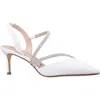 Nina Nela Slingback Pointed Toe Pump In White