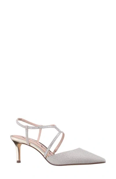 Nina Nichelle Strappy Slingback Pump In Platino