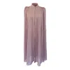 Nina Nieves Women's Alison Pink Crochet Knit Cape In Pink