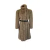 Nina Nieves Women's Celerina Brown Faux Fur Coat In Brown
