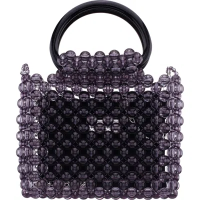 Nina Nylie Top Handle Bag In Purple