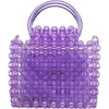 Nina Nylie Top Handle Bag In Purple