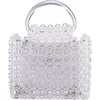 Nina Nylie Top Handle Bag In White
