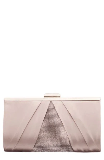 Nina Ophelia Frame Clutch In Brown