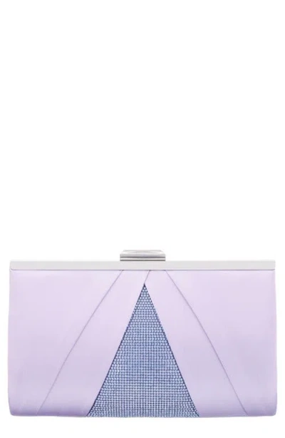 Nina Ophelia Frame Clutch In Purple