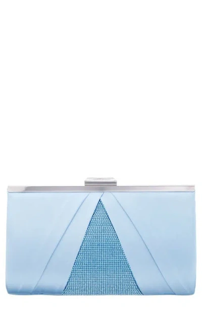 Nina Ophelia Frame Clutch In Blue