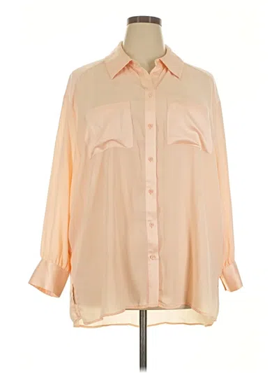 Pre-owned Nina Parker 3/4 Sleeve Blouse In Orange