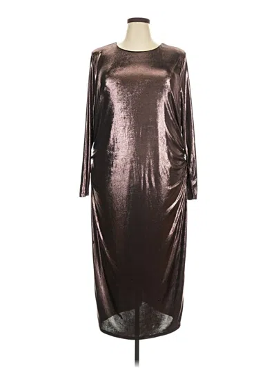 Pre-owned Nina Parker Cocktail Dress In Brown
