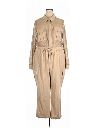Pre-owned Nina Parker Jumpsuit In Tan