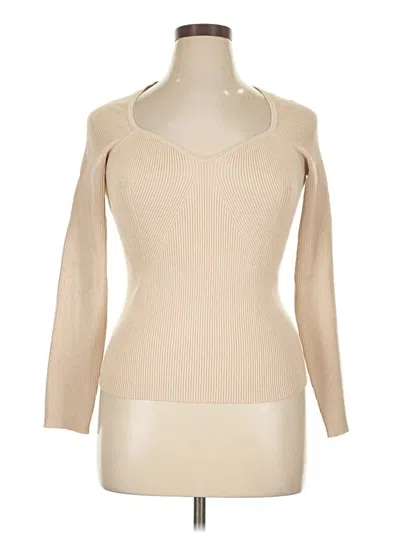 Pre-owned Nina Parker Long Sleeve T-shirt In Tan