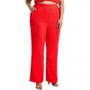 Nina Parker Plus Womens Textured Manmade Wide Leg Pants