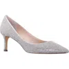 Nina Pointed Toe Pump In True Silver