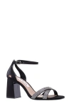 Nina Quinley Ankle Strap Sandal In Black