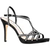 Nina Raia Ls Womens Open Toe Rhinestone Heels In Multi