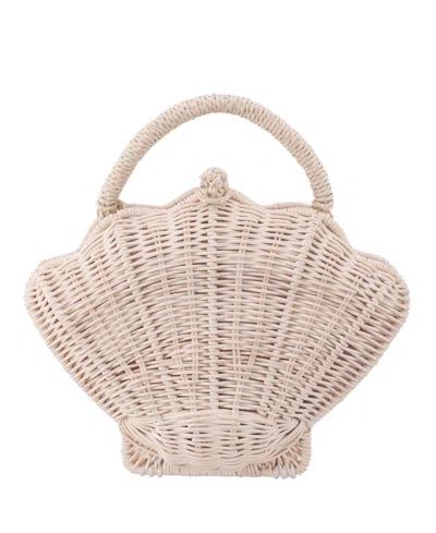 Nina Rattan Shell Minaudiere Small Clutch Handbag In Pink