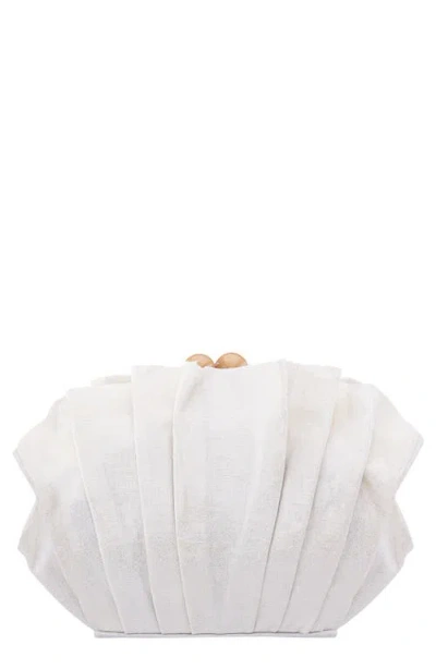 Nina Reef Clutch In White
