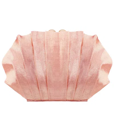 Nina Reef Shell Minaudiere Small Clutch Handbag In Pink