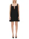 Nina Ricci Embellished Square Neckline Mini Length Dress