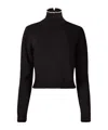 Nina Ricci Bead-embellished Wool-blend Jumper In Black
