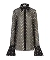 Nina Ricci Bell-cuffs Shirt In Black
